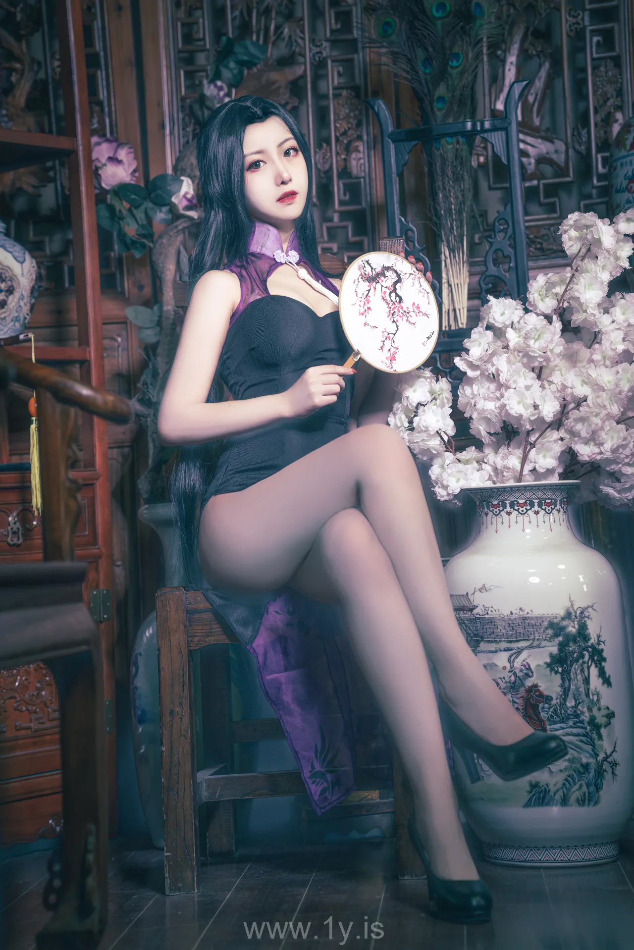 Coser@Shika小鹿鹿 NO.014 Pretty & Well-developed Chinese Hottie 万花旗袍